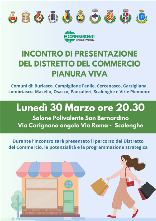 Presentazione del Distretto del Commercio "PIANURA VIVA"